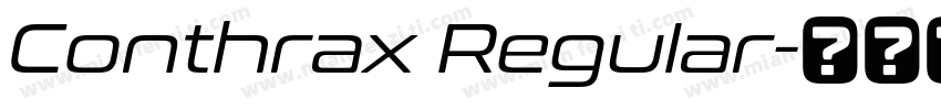Conthrax Regular字体转换